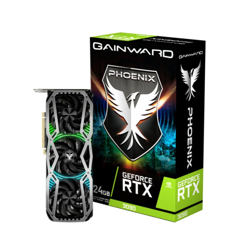 Gainward RTX 3090 Phoenix 24GB GDDR6X 384bit 3-DP HDMI Graphics Card - كرت الشاشة